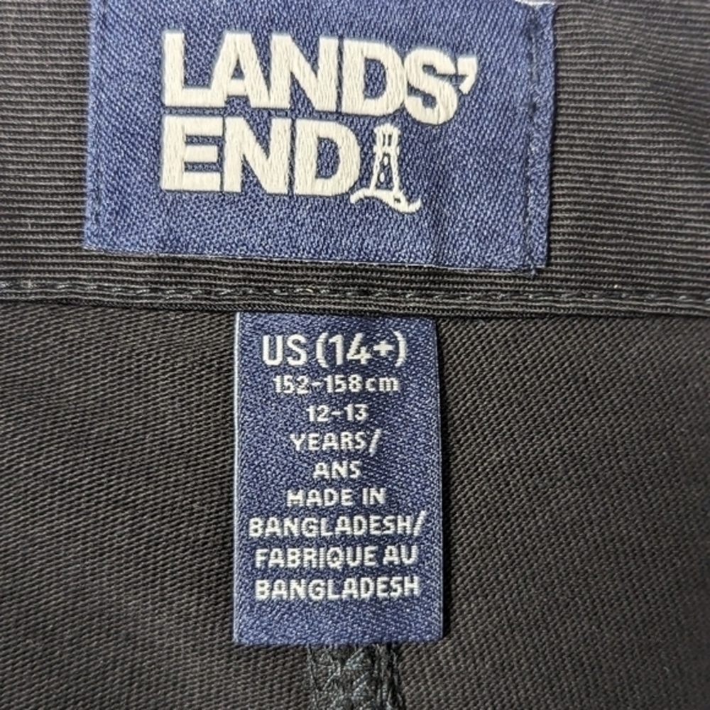 Lands' End Black Uniform Skort Side Zip Girls Size 14+ Top Of‎ Knee NWT - Picture 9 of 13